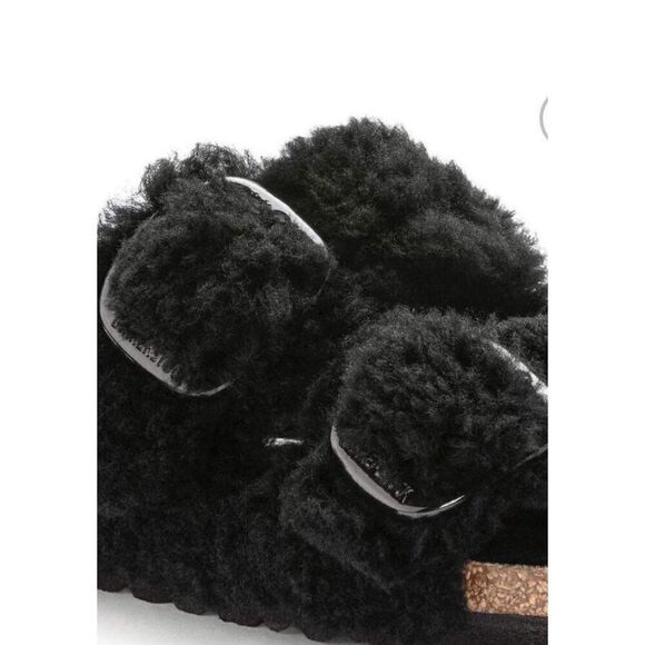 New Birkenstock Shearling Arizona Big Buckle Size 37 - Picture 6 of 8